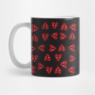 red heart with eye y2k sticker pack Mug